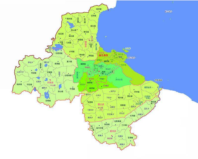 江蘇省連云港市，因連島與云臺山得名，中國優秀旅游城市
